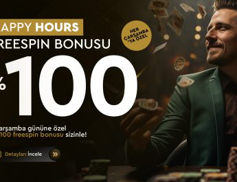 %100 Happy Hours Freespin Bonusu